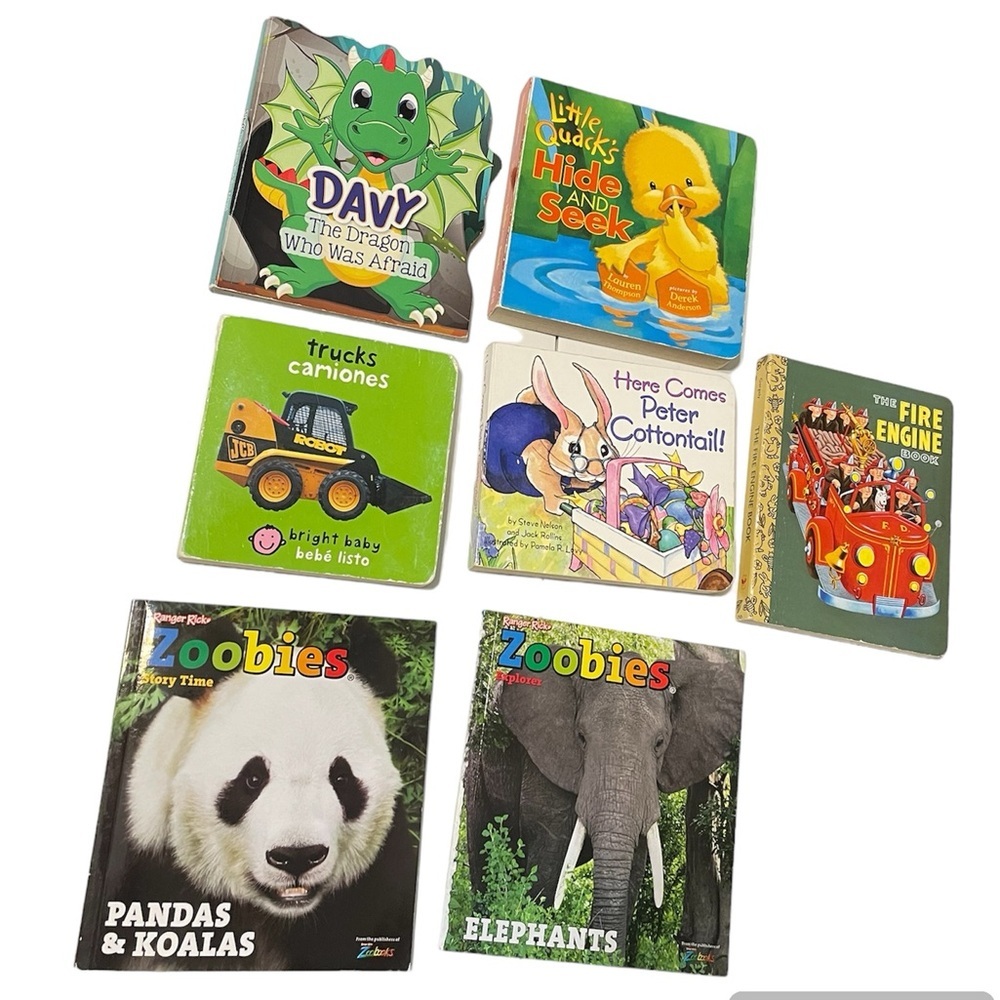 Lot of 7 Baby/ Toddler Story / Learning Books